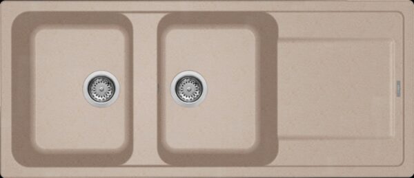 Lavello Ellecci Life 500 Avena a due Vasche con Gocciolatoio
