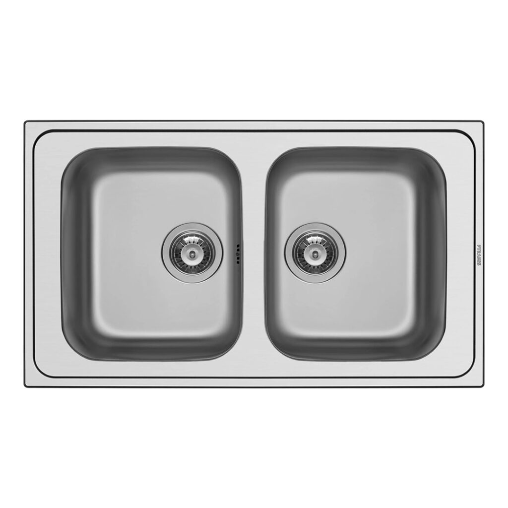 Lavello Inox Pyramis 86x50 Due Vasche