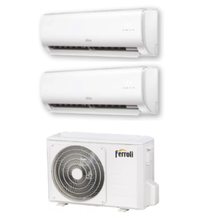 Climatizzatore Ferroli Giada M Dual Split 9000+9000 btu Wi-Fi con 18-2