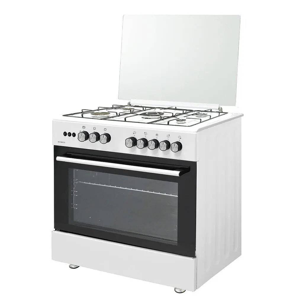 Cucina KUMTEL 90 X 60 Tutto forno a gas NO TERMO COPPIA Colore Bianco